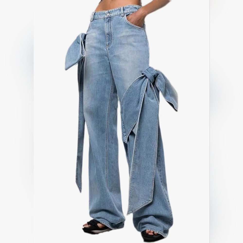Women's Hight Waisted Wide Leg Jeans
